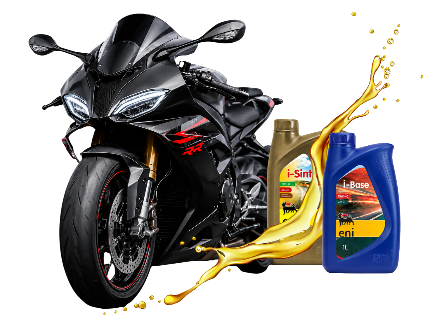 Premium Motorcycle Oil Showcase